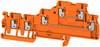 Weidmüller 2579620000 Bloc de jonction de passage 3.50 mm Push-In orange 100 pc(s)