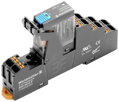 Weidmüller DRIKITP 24VDC 2CO LD/PB Module relais  Tension nominale: 24 V/DC Courant de commutation (max.): 5 A 2 inverseurs (RT) Piece 10 pc(s)