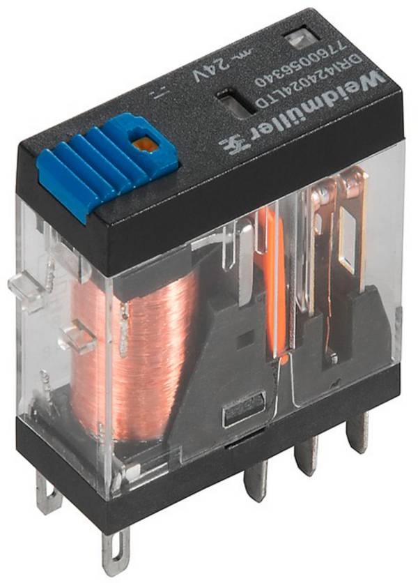 Weidmüller DRI424024LTD Relais enfichable 24 V/DC 5 A 2 inverseurs (RT) 20 pc(s) Piece