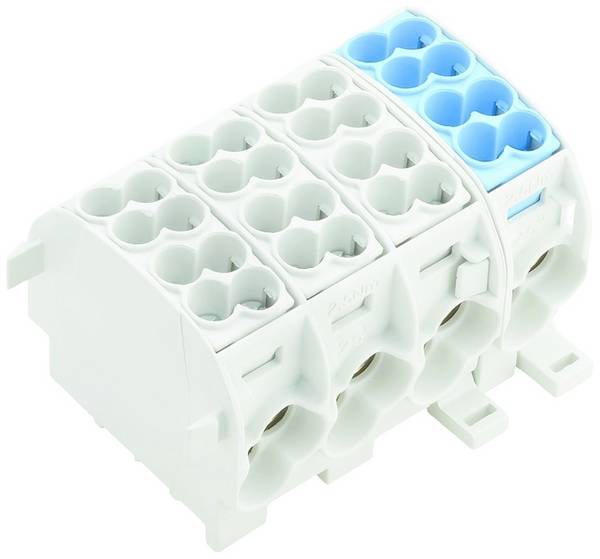 Weidmüller 1562130000 Bloc de distribution  raccord à vis  gris clair, bleu 1 pc(s)