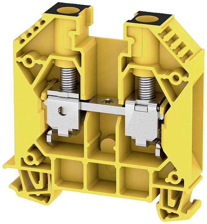 Bloc de jonction de passage Weidmüller WDU 16 GE/SW 2000040000 jaune, noir 50 pc(s)