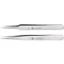 TOOLCRAFT TO-5861034 Jeu de pinces brucelles 2 pièces pointue, très fine 120 mm