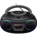 Denver TCL-212BT Radio-lecteur CD FM AUX, CD, USB, Bluetooth lumière d'ambiance gris