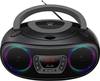 Denver TCL-212BT Radio-lecteur CD FM AUX, CD, USB, Bluetooth lumière d'ambiance gris