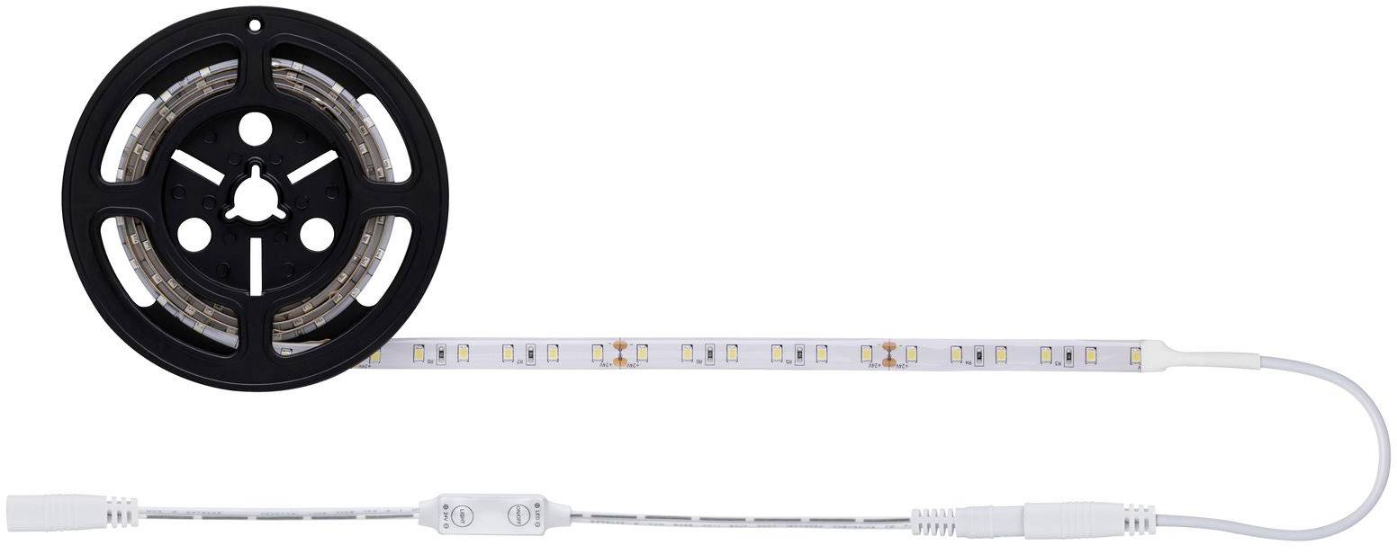 Une guirlande LED enroulée avec connexion de câble.