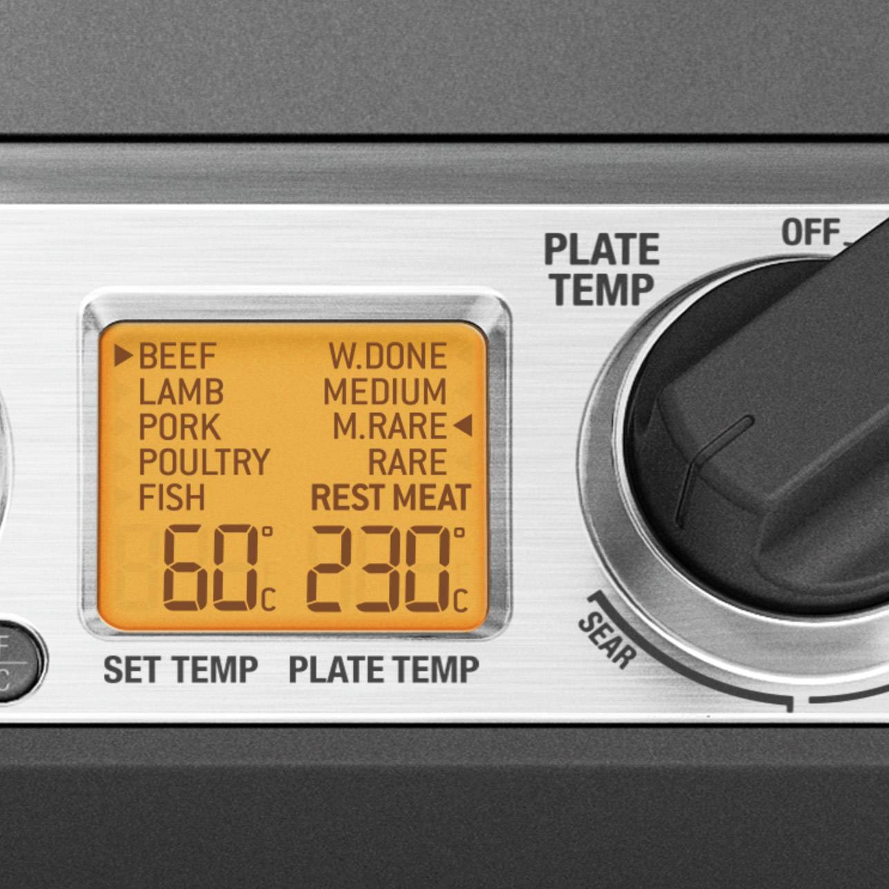 Grille-viande 2400w Inox Brossé Sage sgr840bss4eeu1-5