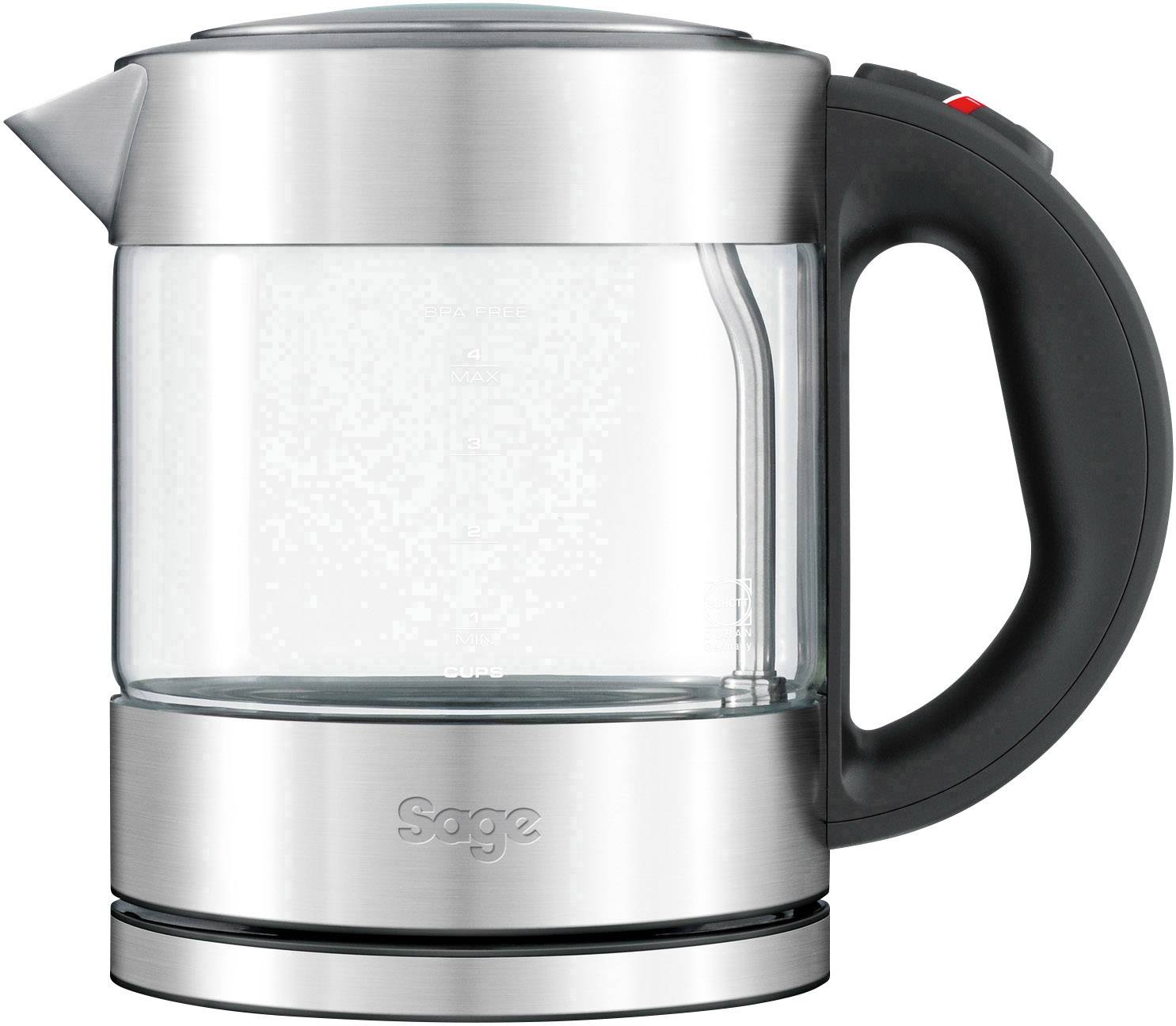 Bouilloire Sans Fil 1l 2400w Inox Brossé Sage ske395clr4eeu1-0