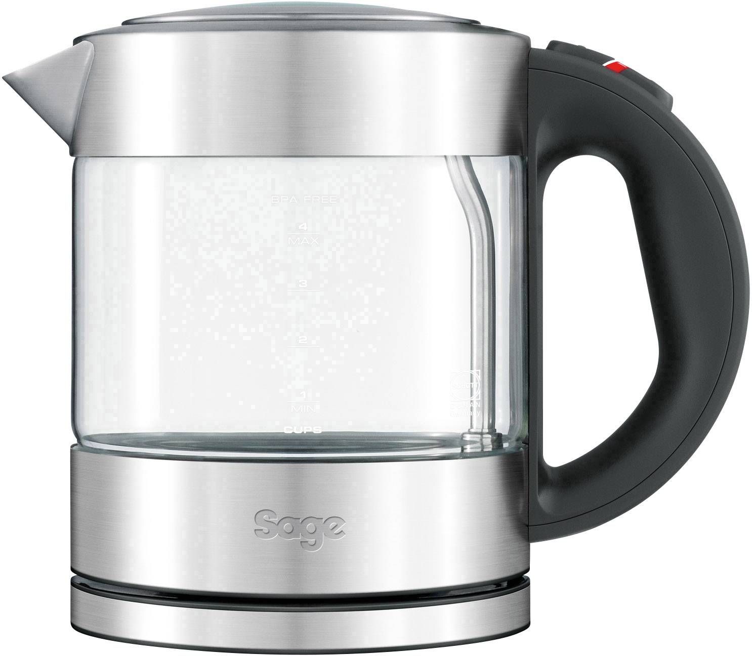 Bouilloire Sans Fil 1l 2400w Inox Brossé Sage ske395clr4eeu1-3