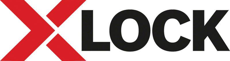 Logo avec un 'X' rouge à gauche du mot noir 'LOCK' en majuscules.