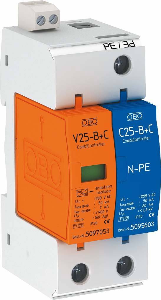 Parafoudre Combine Obo Bettermann V25 B C 1 Npe Fs 7 Ka 1 Pc S Conrad Fr