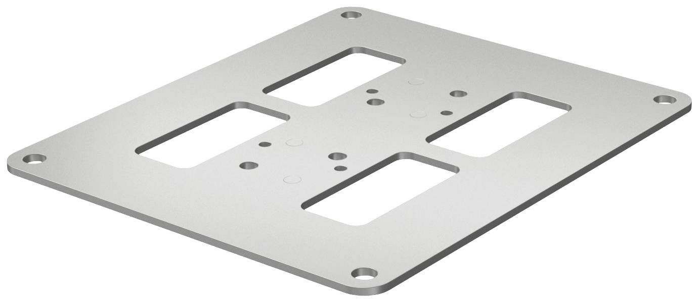 6290134 Plaque de fond ISSBP140110WA 210 mm aluminium blanc 1 pc(s)
