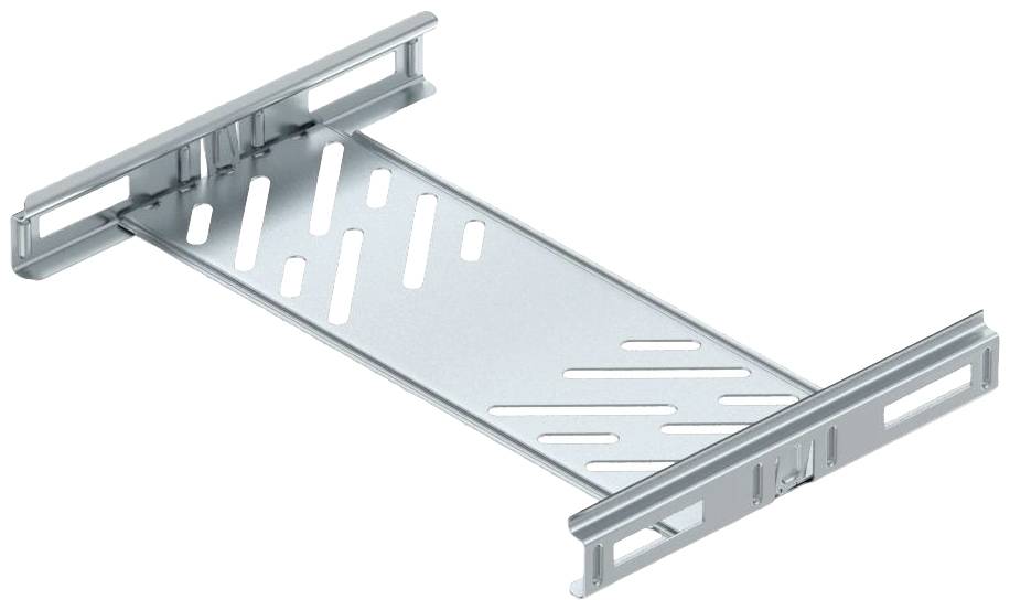 Cadre de support de disque dur en métal, de couleur argent, avec des fentes et des rails latéraux pour une fixation dans un boîtier d'ordinateur.