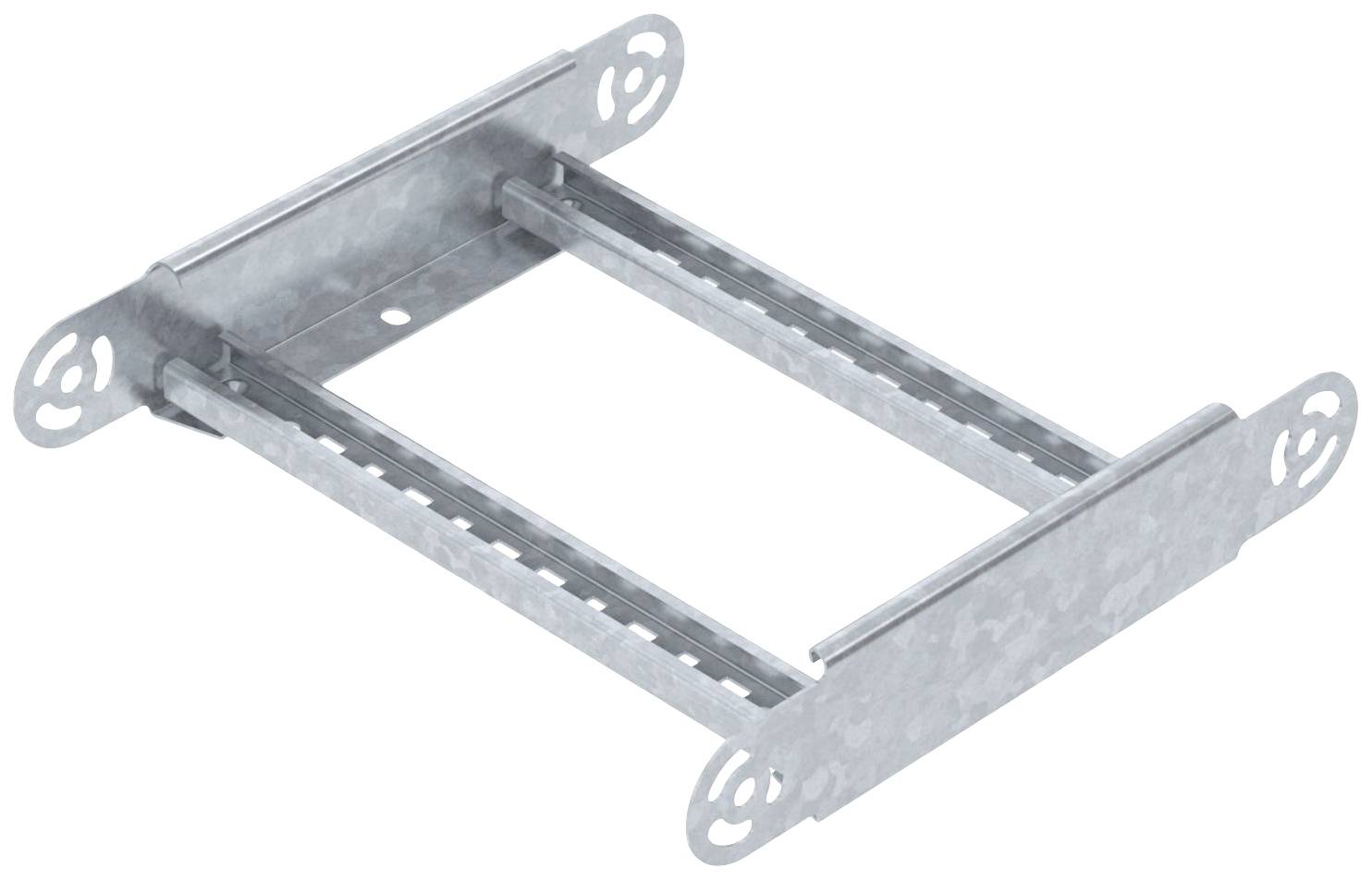 Cadre métallique avec bords antidérapants pour la fixation de conduits, adapté aux projets de construction et d'installation.