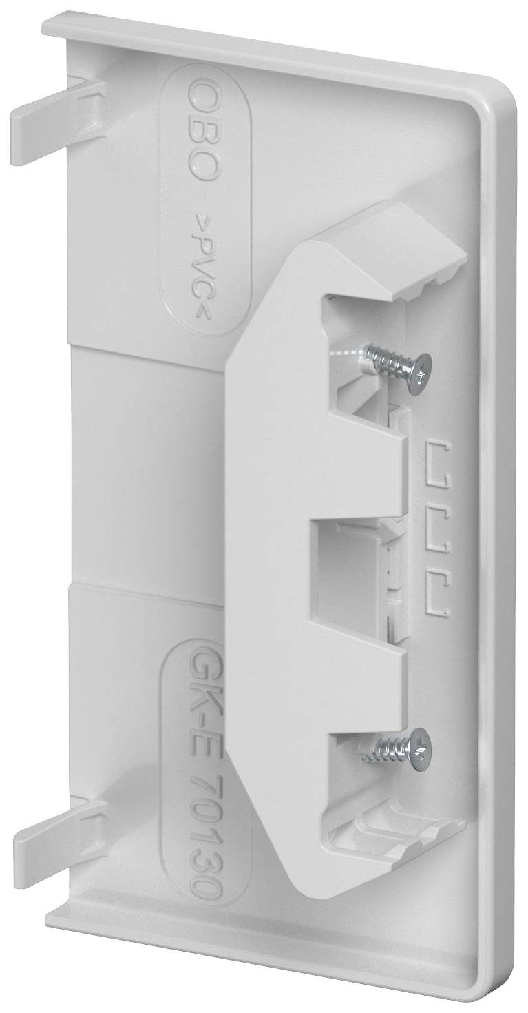 Plaque de couverture en plastique avec vis de fixation, adaptée à tous les boîtiers de la série GKE. Couleur : Gris. Modèle : GKE-70130.