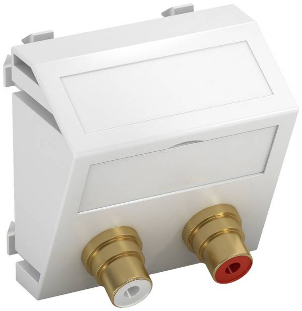 OBO Bettermann 6105054 Couvercle support multimédia (l x H x P) 45 x 45 x 9 mm 1 pc(s) blanc
