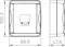 Diagramme d'un dispositif rectangulaire avec dimensions : hauteur de 100,3 mm, largeur de 88,9 mm, profondeur de 42,6 mm. Contient les touches 'Set', '↑', '↓', 'OK'.