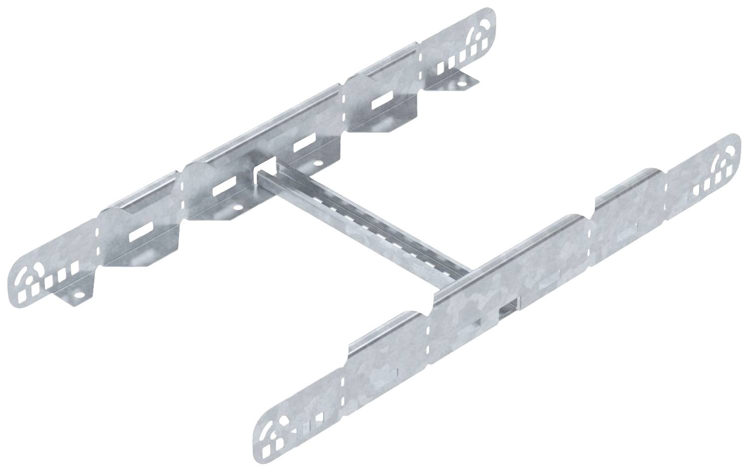 Connecteur d'angle métallique, galvanisé, pour la liaison de deux éléments en bois dans des projets de construction, présentant des trous percés pour la fixation par vis.