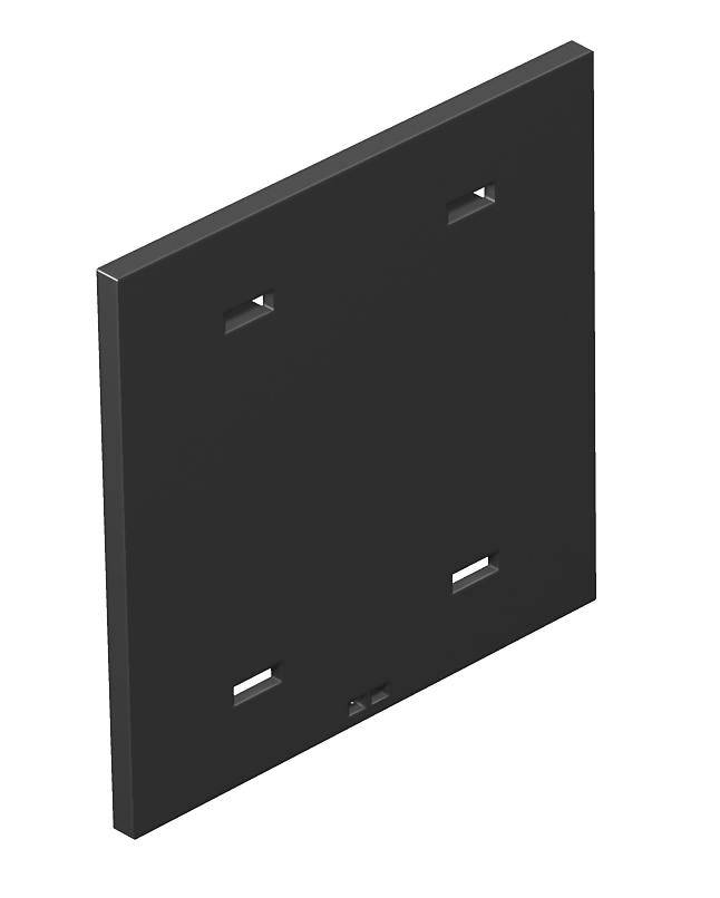 OBO Bettermann T8NL P01 9011 Plaque de recouvrement