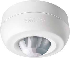 ESYLUX EB10430909 montage apparent (en saillie) Détecteur de mouvement pour plafond 360 ° relais blanc IP40