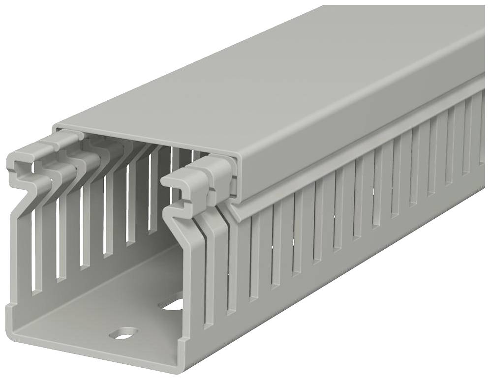OBO Bettermann 6178012 Goulotte de câblage (L x l x H) 2000 x 40 x 40 mm 1 pc(s) gris roche