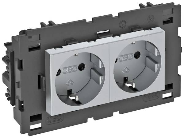 OBO Bettermann 6120442 Insert pour appareil électrique prise (l x H x P) 131 x 76 x 42 mm 1 pc(s)