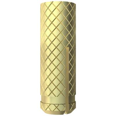 'Objet cylindrique de couleur or avec un motif en losanges ; bord lisse à droite. Probablement un élément technique ou décoratif.'