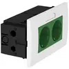 OBO Bettermann 6119428 Insert pour appareil électrique prise (l x H x P) 140 x 84 x 60 mm 1 pc(s)