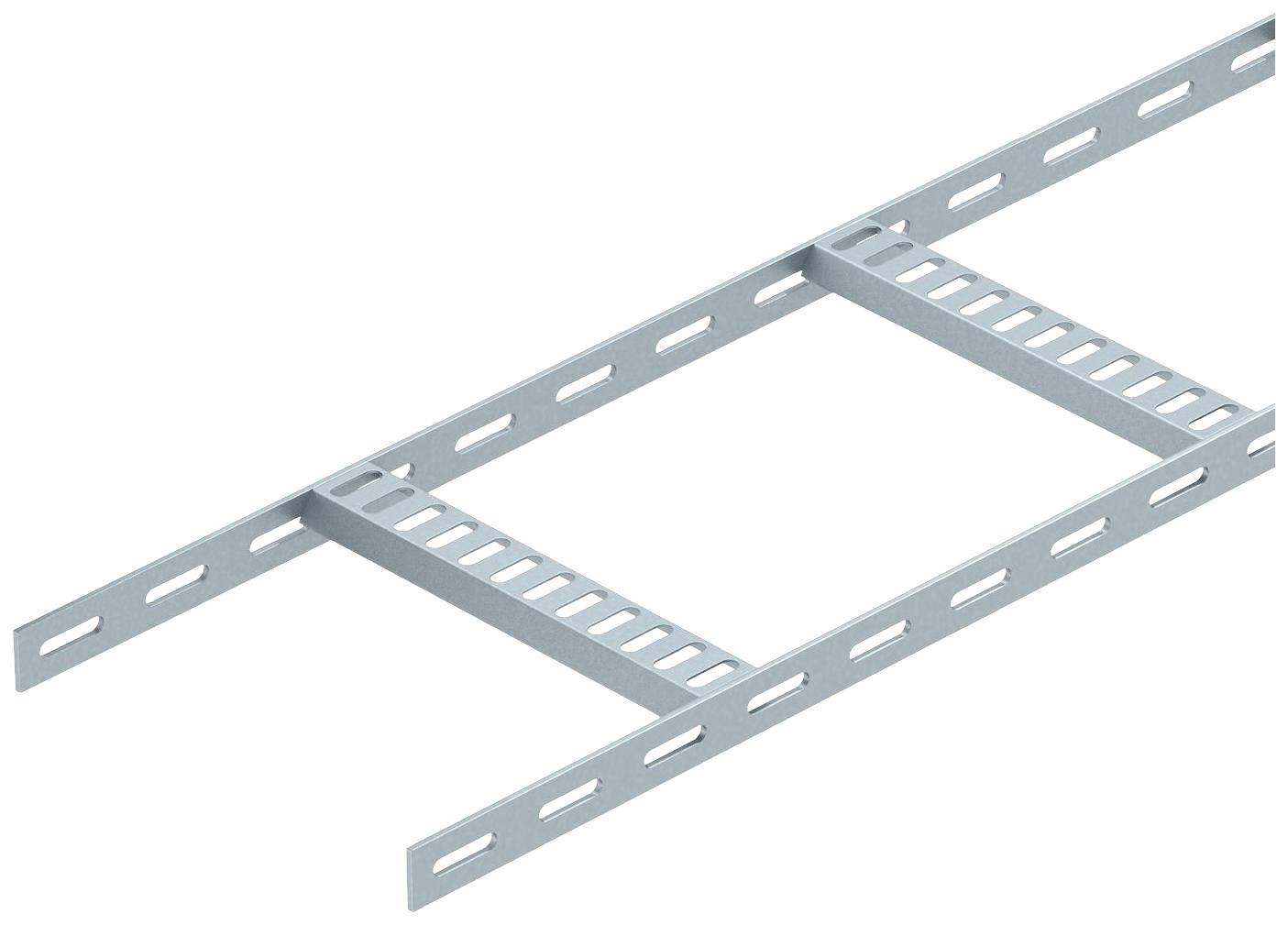 Supports de câbles métalliques avec ouvertures rectangulaires et structure à lattes, adaptés à la gestion et au cheminement des câbles sur les murs ou les plafonds.