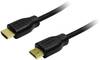 Câble de raccordement LogiLink HDMI Fiche mâle HDMI-A, Fiche mâle HDMI-A 0.50 m noir CH0005 4K UHD Câble HDMI