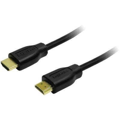 Câble de raccordement LogiLink HDMI Fiche mâle HDMI-A, Fiche mâle HDMI-A 1.50 m noir CH0036  Câble HDMI