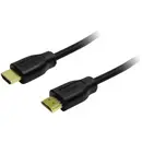 LogiLink HDMI Câble de raccordement Fiche mâle HDMI-A, Fiche mâle HDMI-A 1.50 m noir CH0036 4K UHD Câble HDMI