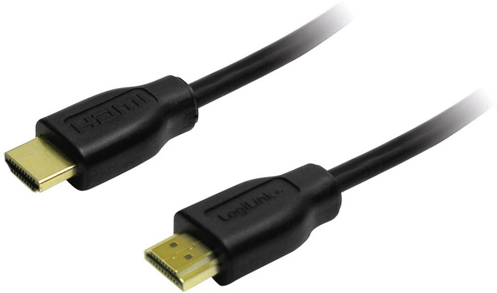 Câble HDMI noir avec deux connecteurs différents à chaque extrémité ; un de taille standard, l'autre de type Micro-HDMI.