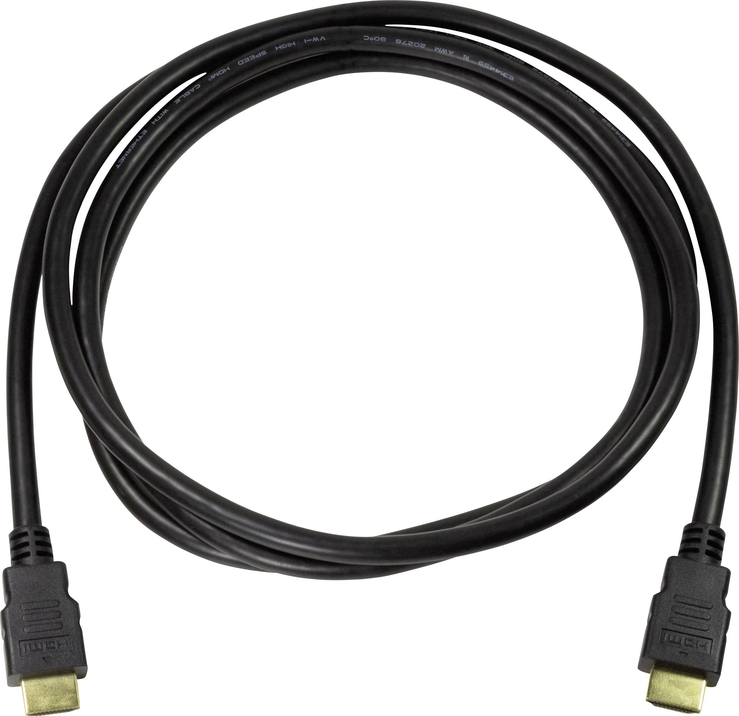 Câble de raccordement LogiLink HDMI Fiche mâle HDMI-A, Fiche mâle HDMI-A 2.00 m noir CH0078 eARC Câble HDMI-11