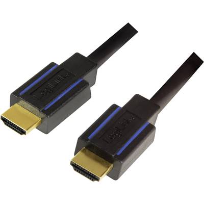 Câble de raccordement LogiLink HDMI Fiche mâle HDMI-A, Fiche mâle HDMI-A 3.00 m noir CHB005  Câble HDMI