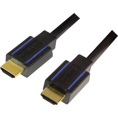 Câble de raccordement LogiLink HDMI Fiche mâle HDMI-A, Fiche mâle HDMI-A 7.50 m noir CHB007  Câble HDMI
