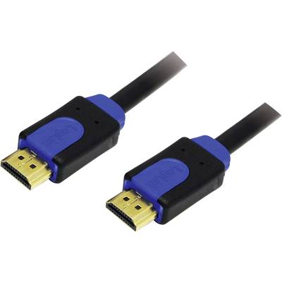 Câble de raccordement LogiLink HDMI Fiche mâle HDMI-A, Fiche mâle HDMI-A 1.00 m noir CHB1101  Câble HDMI