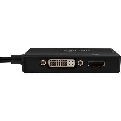 Adaptateur 'LogiLink' avec ports DVI et HDMI, adapté pour connecter des appareils munis d'interfaces différentes.