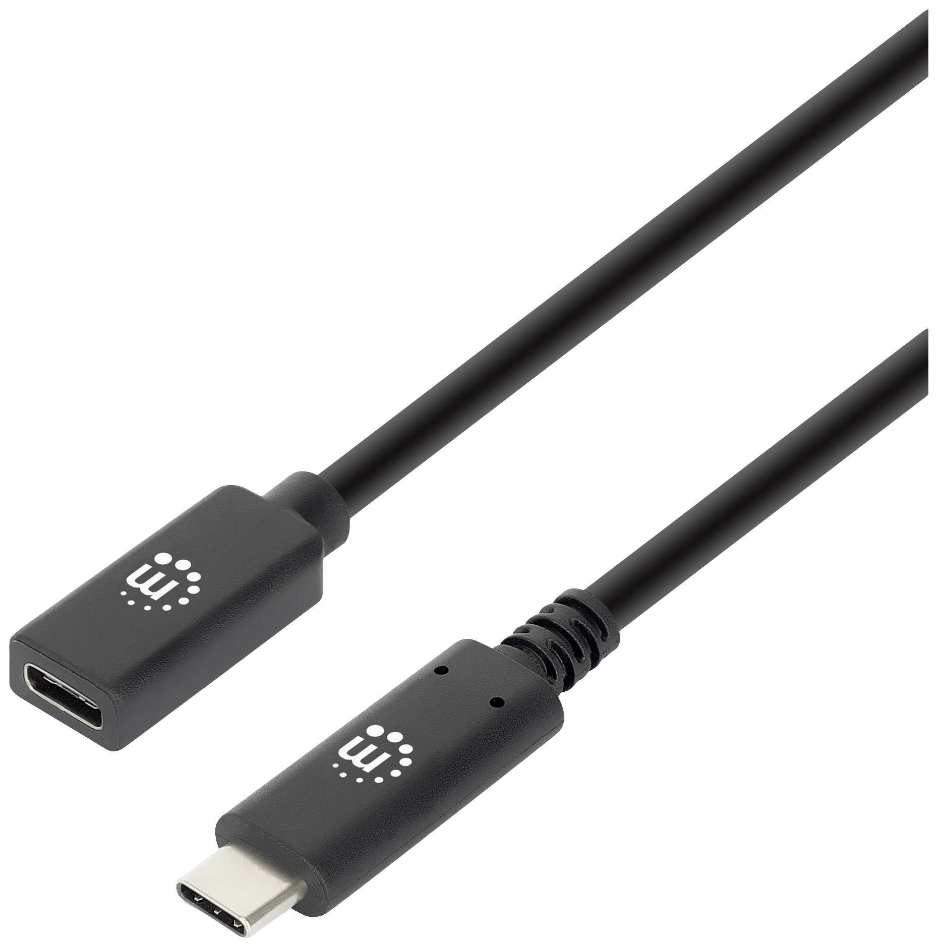 Manhattan Câble USB USB 3.2 Gen2 USB-C® mâle, USB-C® femelle 0.50 m noir 355230-1