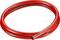 Un tuyau rouge flexible, typique des applications pneumatiques, portant le nom de marque 'Festo' le long du tuyau.