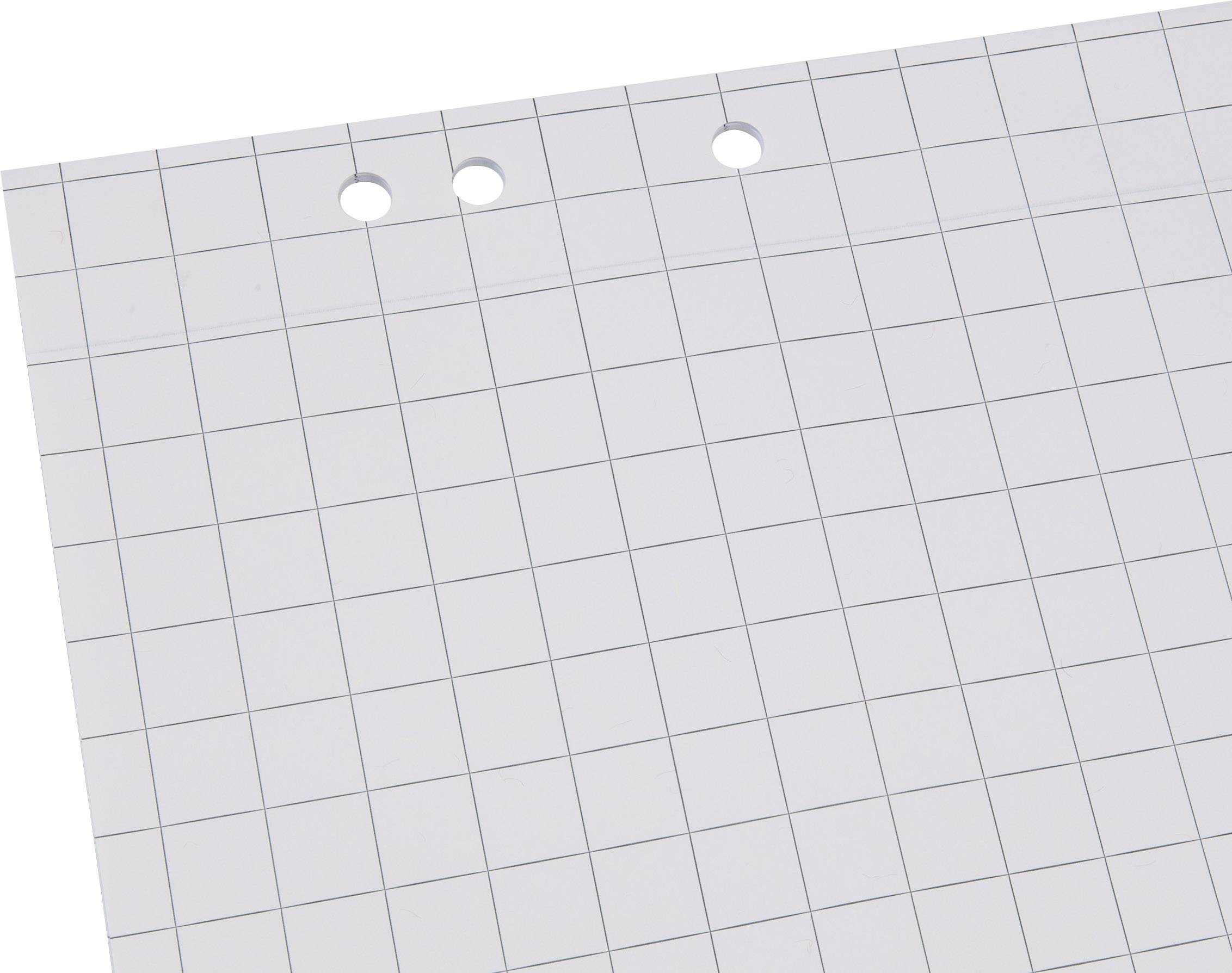 Papier millimétré perforé avec grille grise, adapté pour les dessins techniques et les croquis.