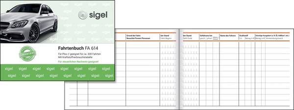 Sigel FA614 DIN A6 paysage Carnet de route  Nombre de pages: 40   1 pc(s)