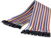 Renkforce JKMM403 Câble de cavalier Arduino, Banana Pi, Raspberry Pi® [40x Pontage filaire de prise mâle - 40x Pontage filaire de prise mâle] 30.00 cm multicolore