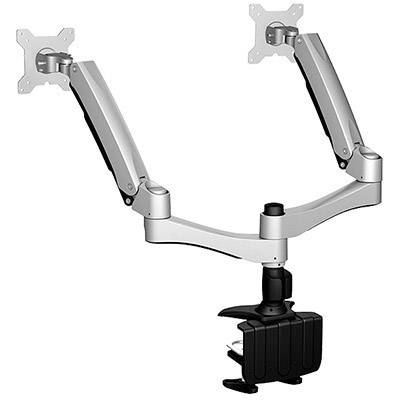 ICY BOX Support de table pour écran IB-MS604-T 2 Écran(s) 25,4 cm (10") - 61 cm (24") argent, noir réglable en hauteur, -2