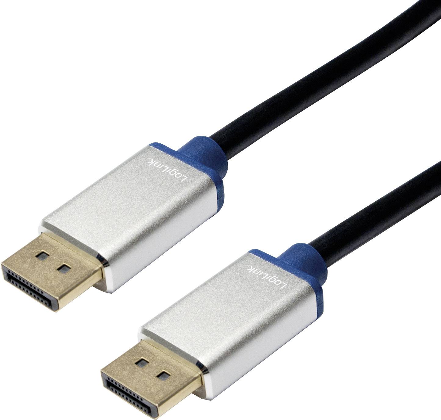 Câble de raccordement LogiLink BDPM15 [1x DisplayPort mâle - 1x DisplayPort mâle] 1.50 m noir-1