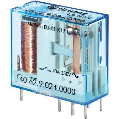 Relais pour circuits imprimés Finder 40.62.7.110.0000 110 V/DC 10 A 2 inverseurs (RT) 1 pc(s) 