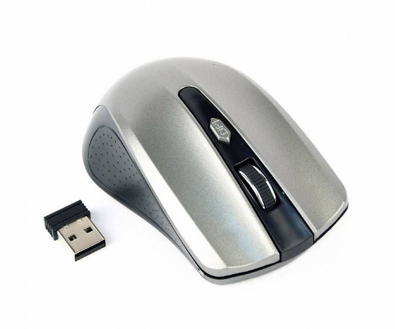 Gembird MUSW-4B-04-BG Souris radio optique noir, gris 4 Boutons 1600 dpi boutons de souris-1