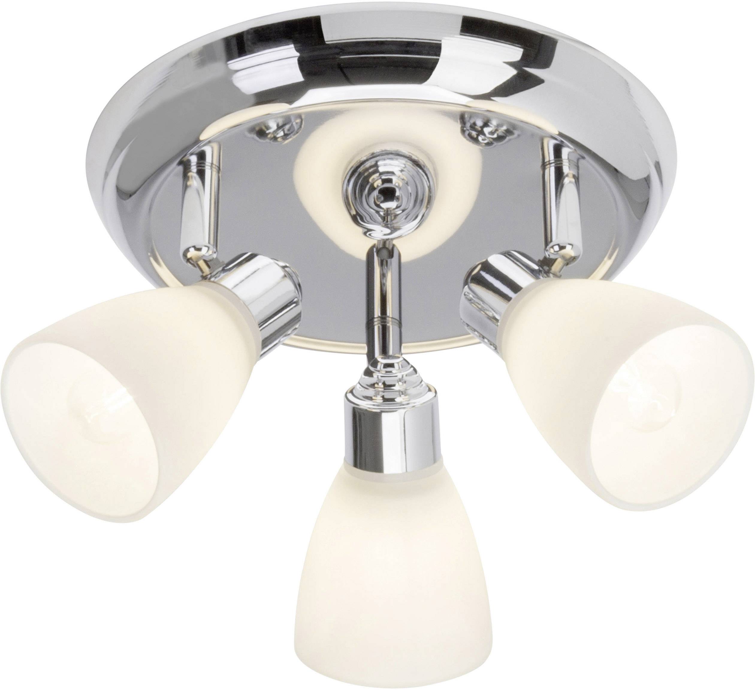 Brilliant Kensington 50434/15 Plafonnier de salle de bain 84 W chrome, blanc