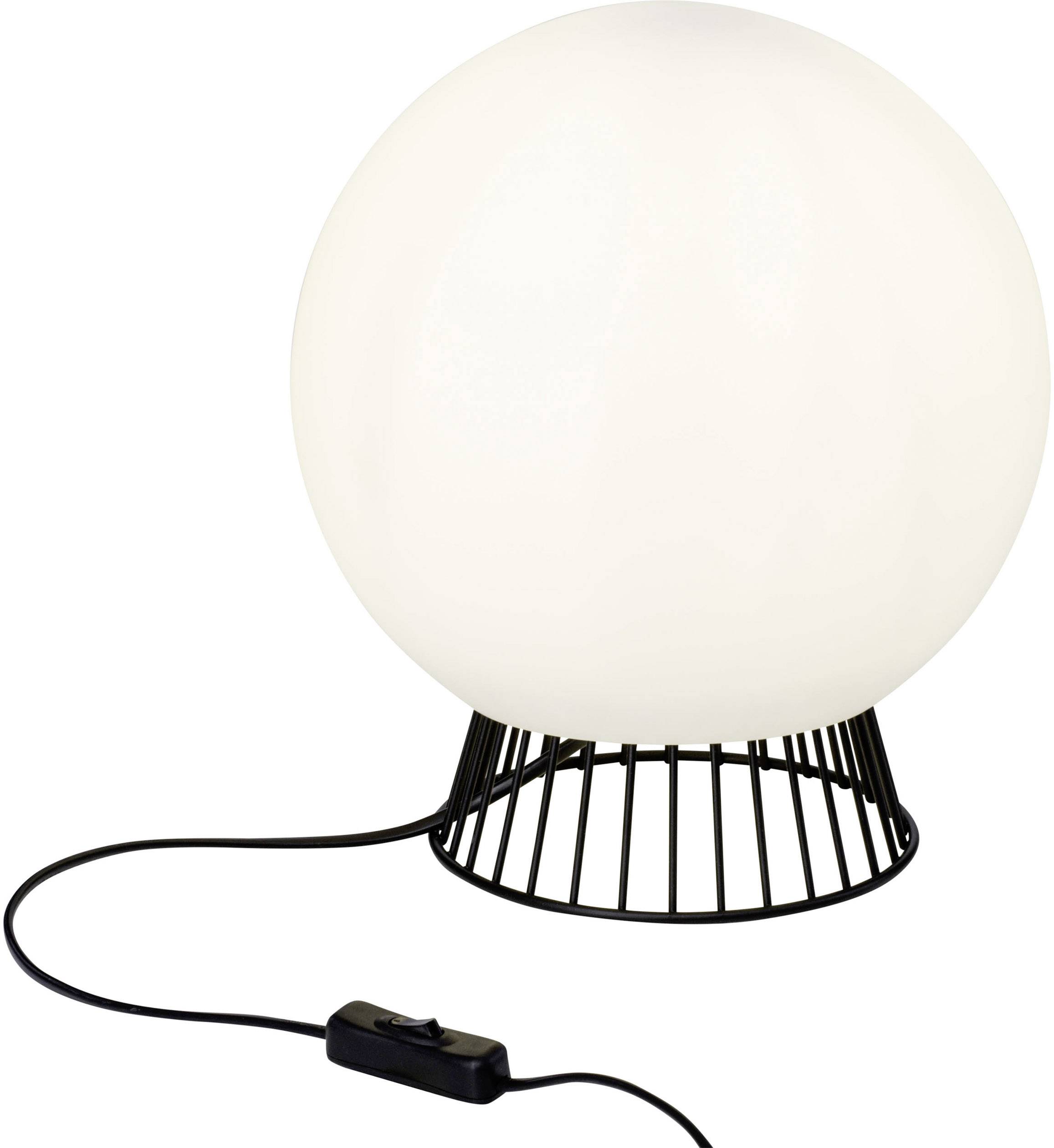 Brilliant Dingli 98969/76 Lampe de table LED E27 60 W noir, blanc