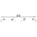 Brilliant Luca 35832/77 Spot de plafond LED E14 160 W acier inoxydable, chrome, blanc