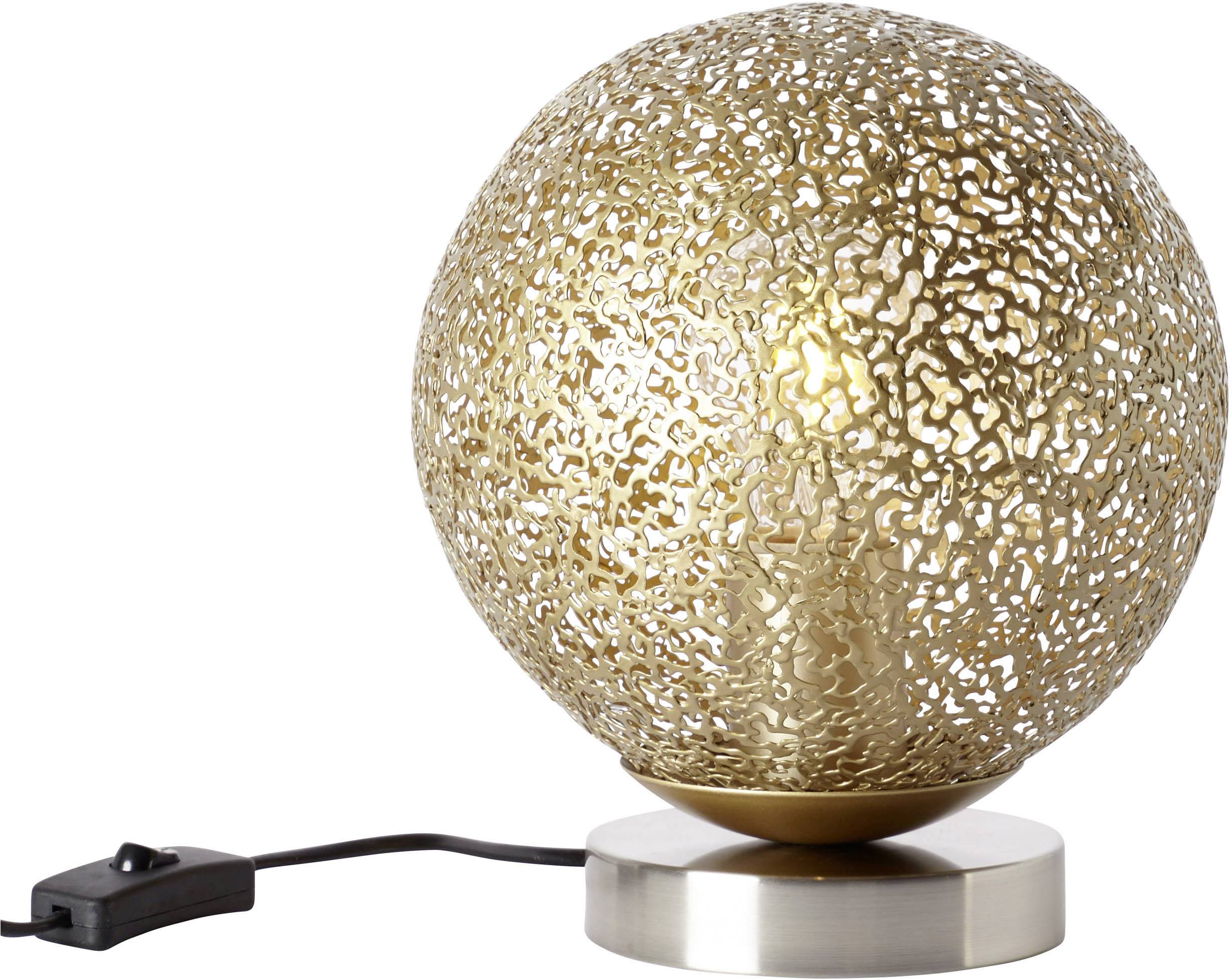 Brilliant Chane 72847/16 Lampe de table LED E27 40 W nickel, or